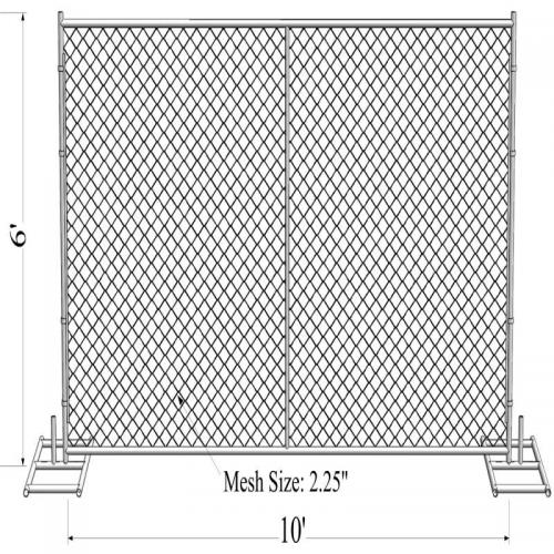 6x10 Chain Link Fence Panels: Factory Price 