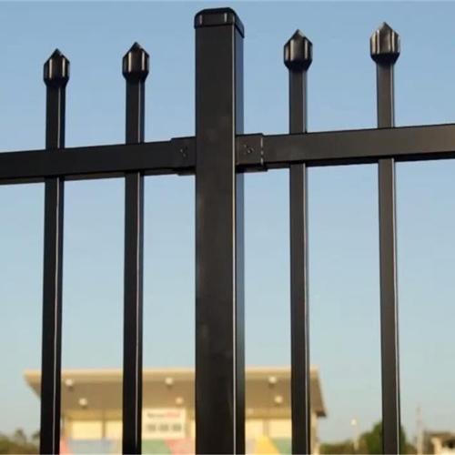 Crimp Top Picket Steel Fence - Durable & Elegant
