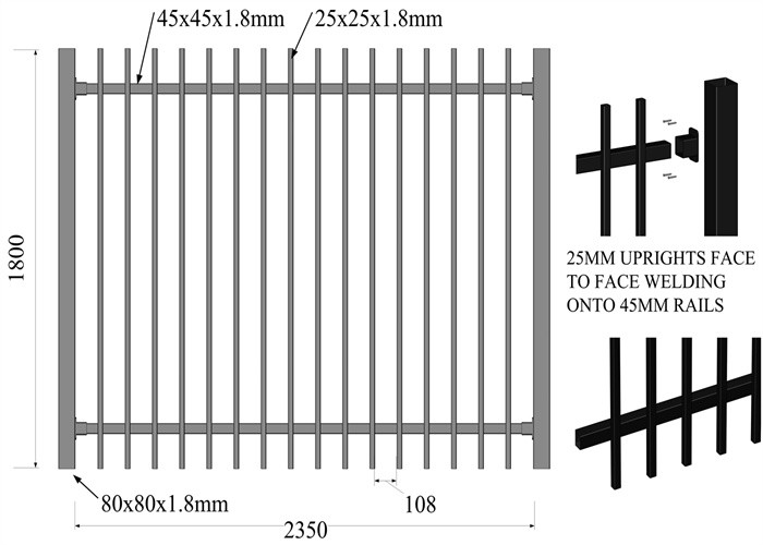 Pressed Spear Steel Fencing - A Blend of Elegance and Security