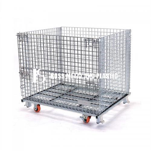 Wire Mesh Container with Lids for Heavy Goods
