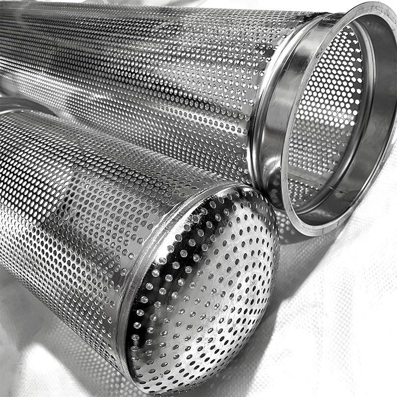 of Stainless Steel Perforated Filter Tubes 