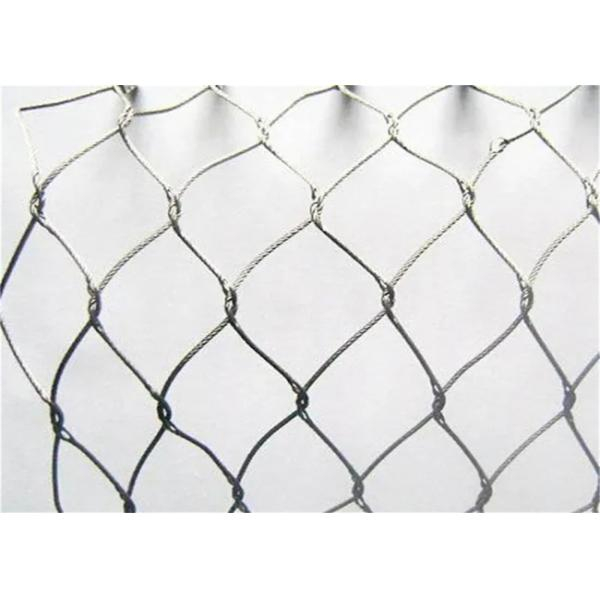 uniform mesh holes of stainless steel rope mesh with ferrules with grand appearance