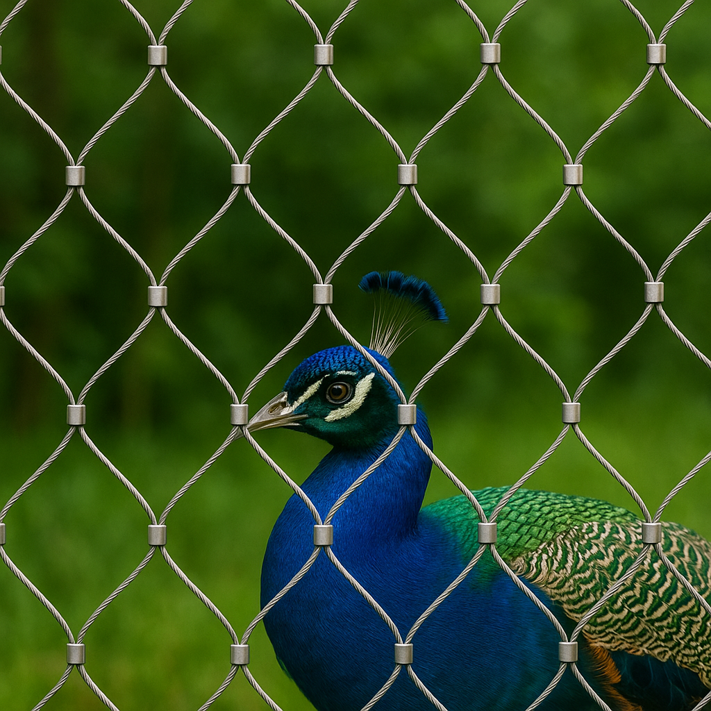 Stainless steel ferrule rope mesh