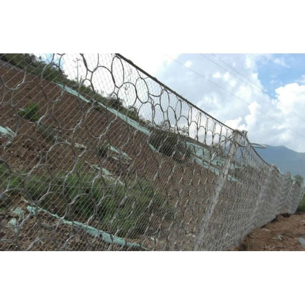Rockfall barrier steel netting overview