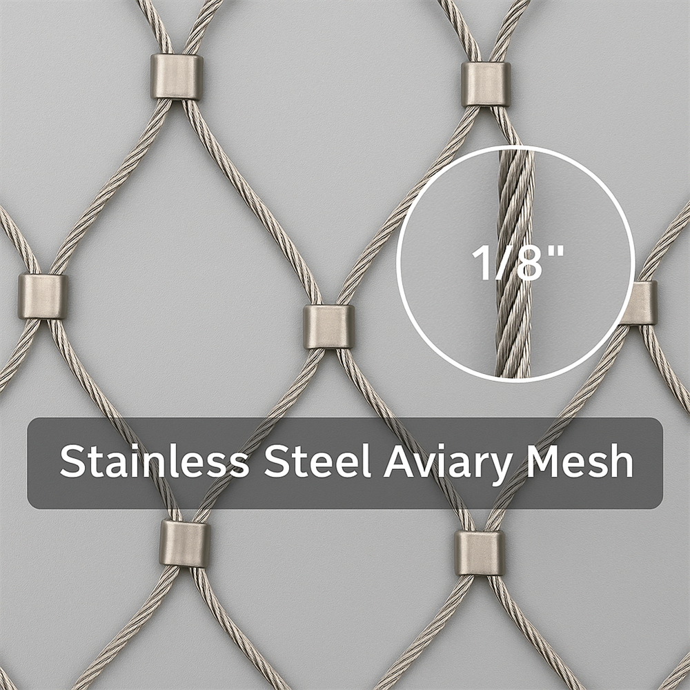 Wholesale stainless mesh net – Ultimate Safe Zoo & Aviary Cable Mesh (30+ Sizes)
