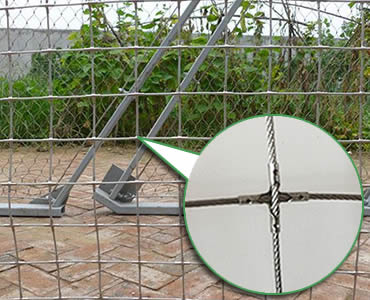 Stainless steel square rope mesh used as greening plant climbing mesh