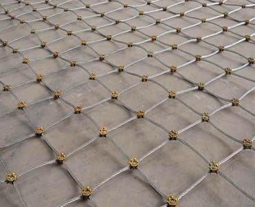 SNS Wire Rope Slope Protection Mesh with cross clamps