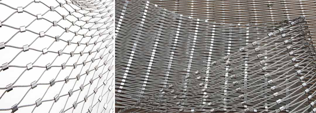 stainless steel cable mesh facade application