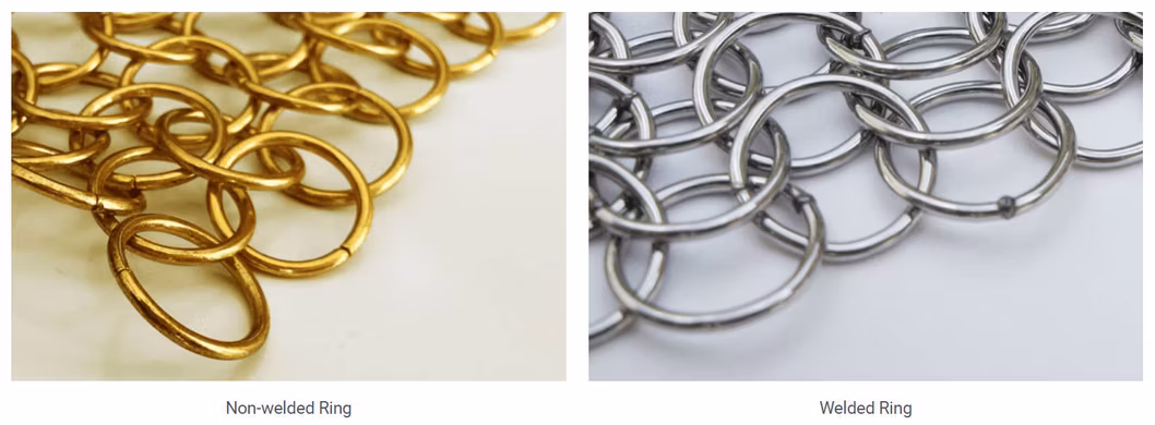 Factory Price Customized Stainless Steel Ring Mesh Curtain for Museum Opera House Decoration