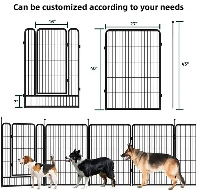 Heavy-Duty-Weatherproof-Metal-Cage-with-Roof-Easy-Assembly-for-Large-Dogs-2