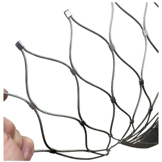 Safety-Resistant-Fall-Proof-Fence-Flexible-Stainless-Steel-Rope-Netting-Cable-Wire-Mesh