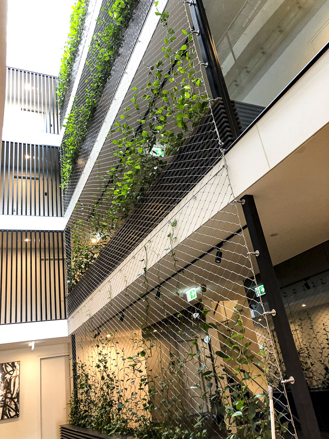 Web_Photo-6-9-18-1-33-39-pm Integrated planters with irrigation for rope mesh green wall