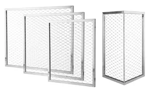 Frame types for modular stainless steel railing mesh