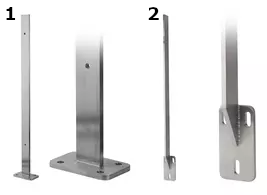 Posts for modular stainless steel railing mesh