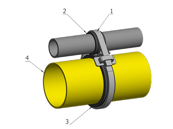 Helipad safety net frame connection detail