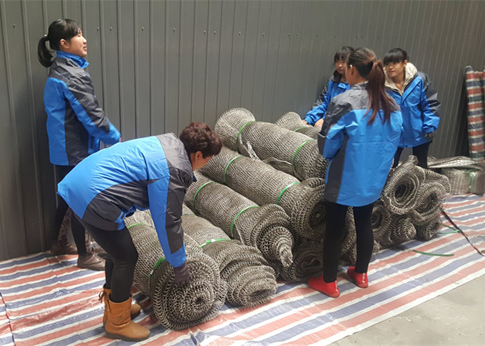 hand-woven stainless steel rope mesh cable nets