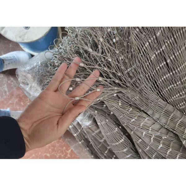 SS304 316 cable mesh netting on bridge