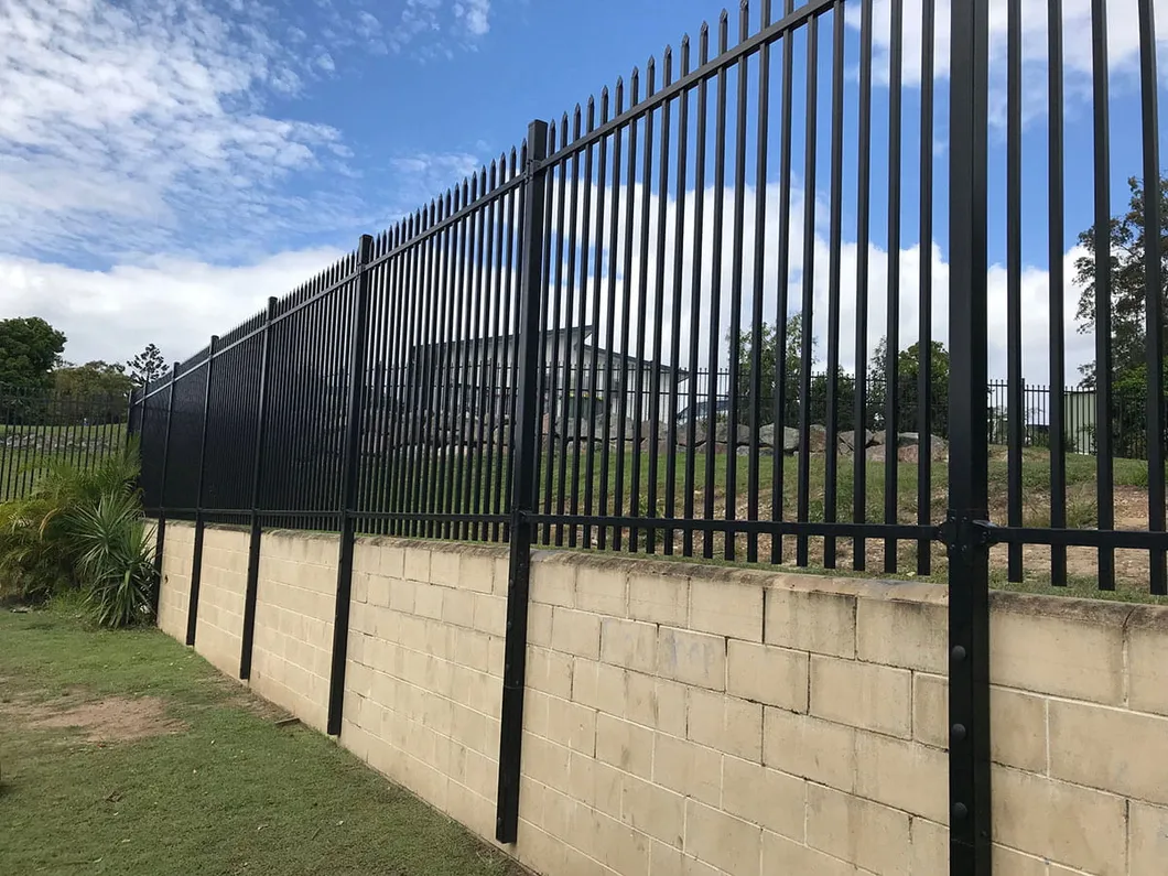 2-1X2-4m-Australia-Heavy-Duty-Spear-Top-Steel-Fence-Security-Fence-Garrison-Fence-2