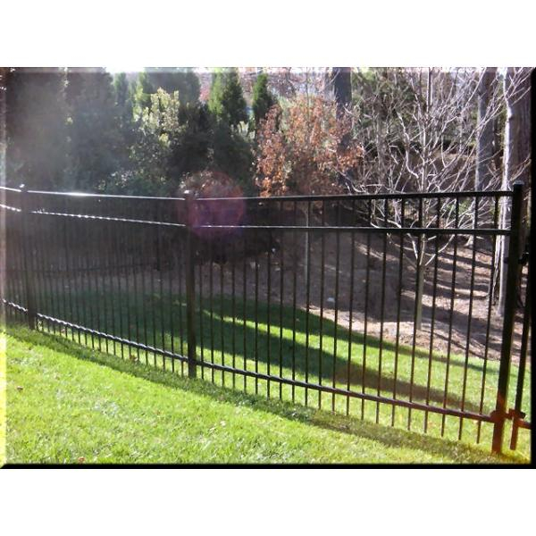 steel picket fence photo 4
