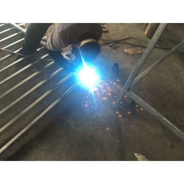 spear top metal steel fence photo 3