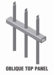 steel tube picket fence assembly detail