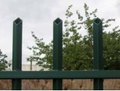steel tube picket fence panel detail